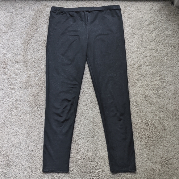 CrossOver I Pants - Black Leggings w/ Shine